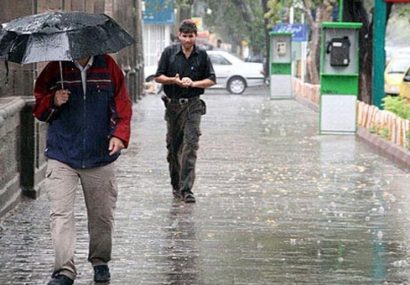 رگبار باران برخی نواحی آذربایجان‌شرقی را فرا می‌گیرد